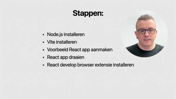 React installeren